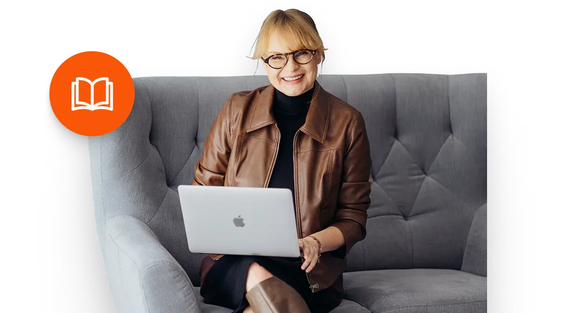 Monika Jurczyk z laptopem